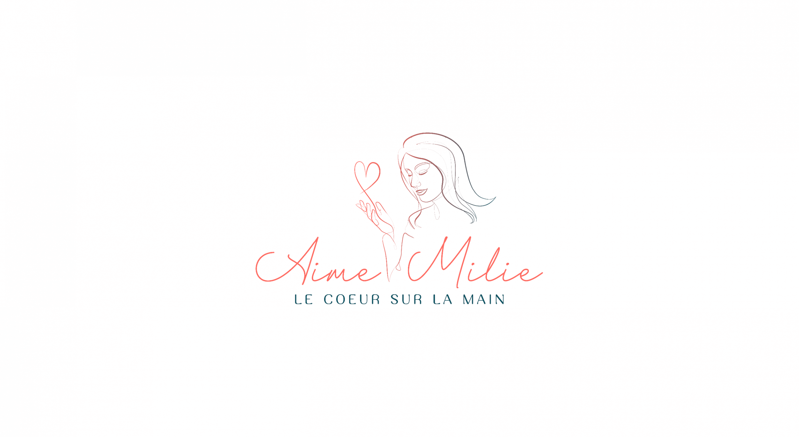 Logo vertical d'Aime-Milie par Mathilde Vassallo pour Carton Graphique.