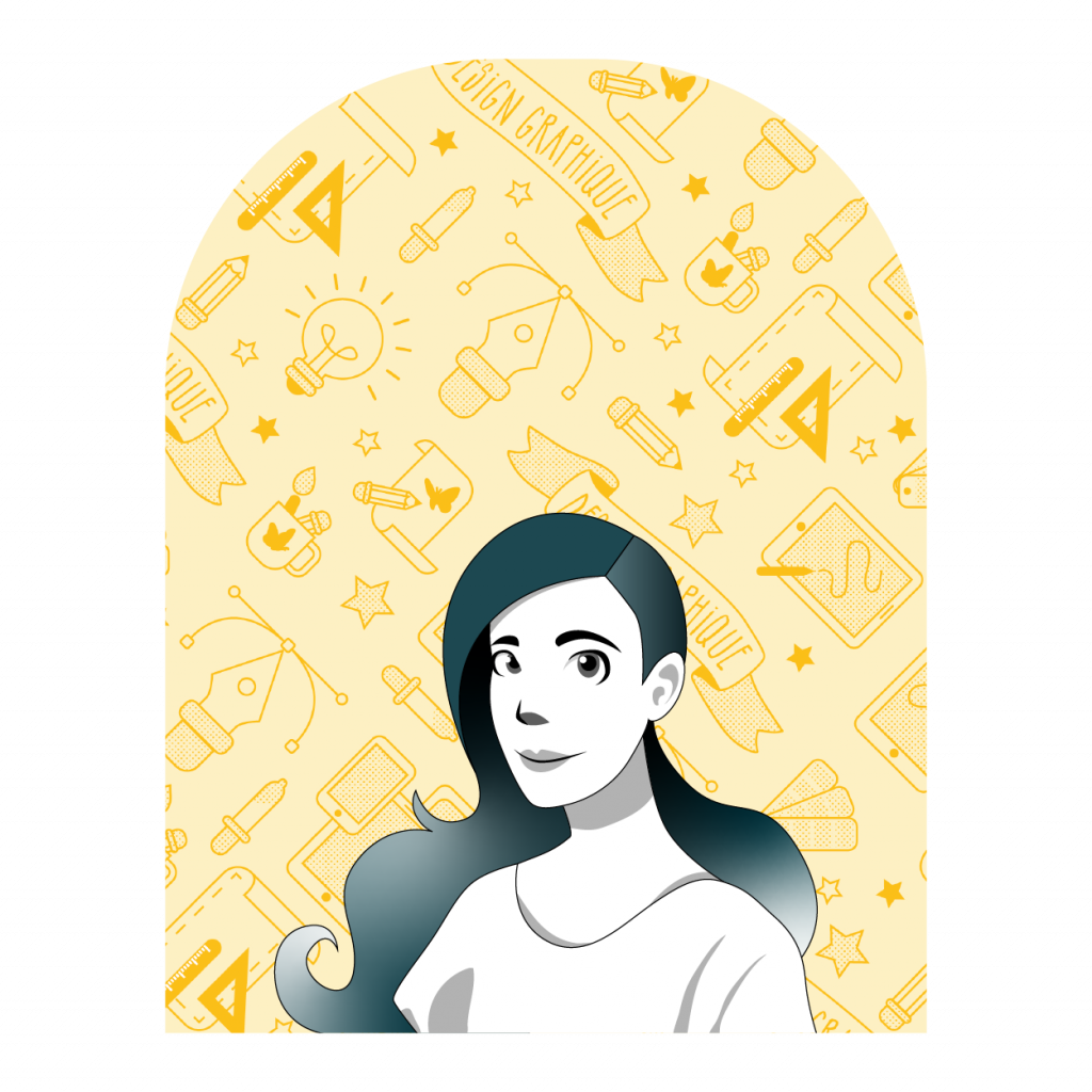Portrait secondaire de la page d'Accueil de Carton Graphique, par Mathilde Vassallo.