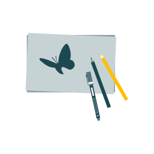 Illustration des packs illustrations du Carton Graphique, par Mathilde Vassallo.