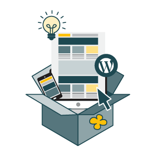 Illustration des packs sites web du Carton Graphique, par Mathilde Vassallo.