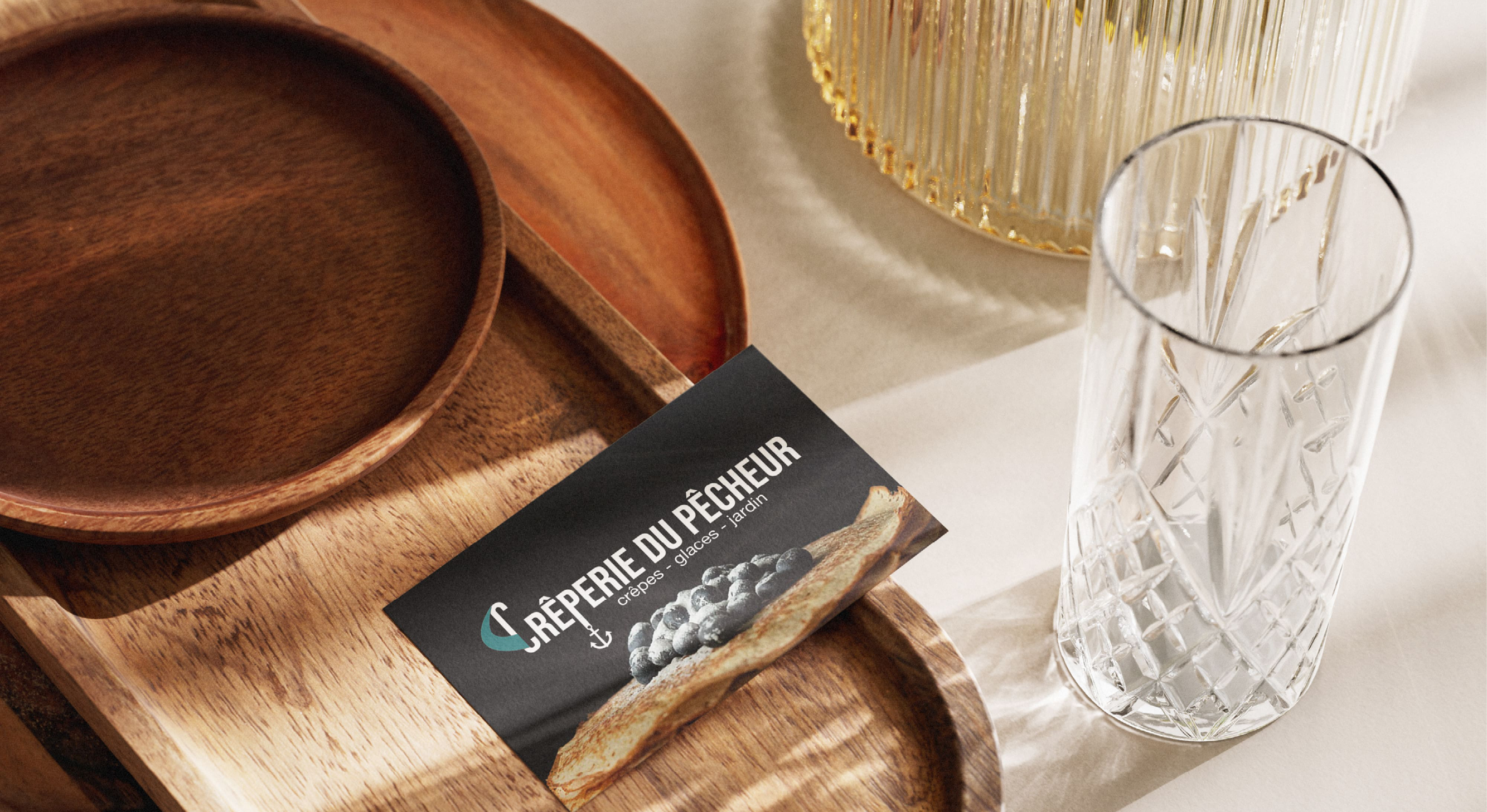 Maquette pour la Crêperie du Pêcheur à Erquy, par Mathilde Vassallo pour Carton Graphique.