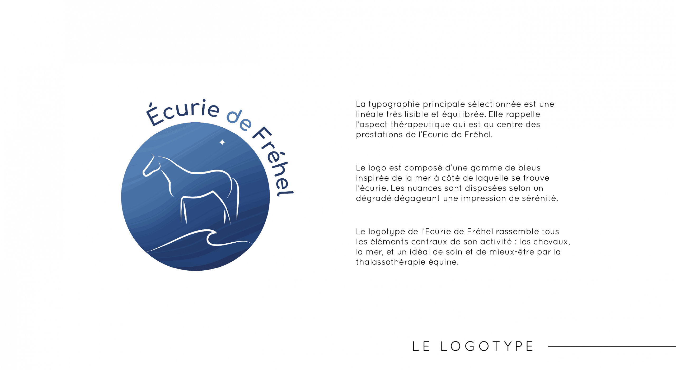 Logotype de l'Ecurie de Fréhel, par Mathilde Vassallo pour Carton Graphique.