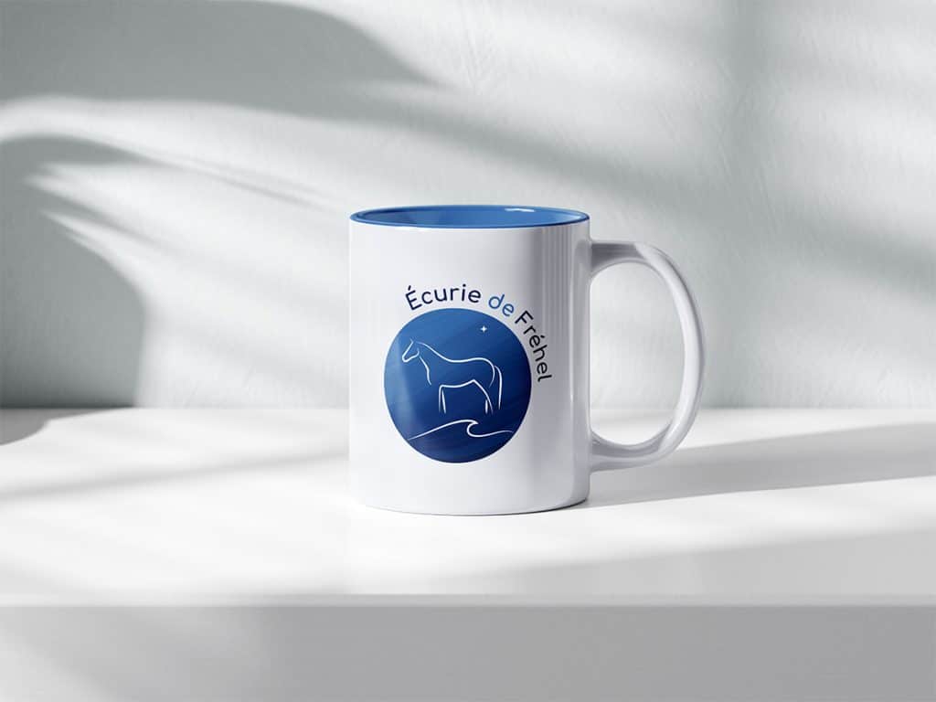 Maquette du logo de l'Ecurie de Fréhel, par Mathilde Vassallo pour Carton Graphique.