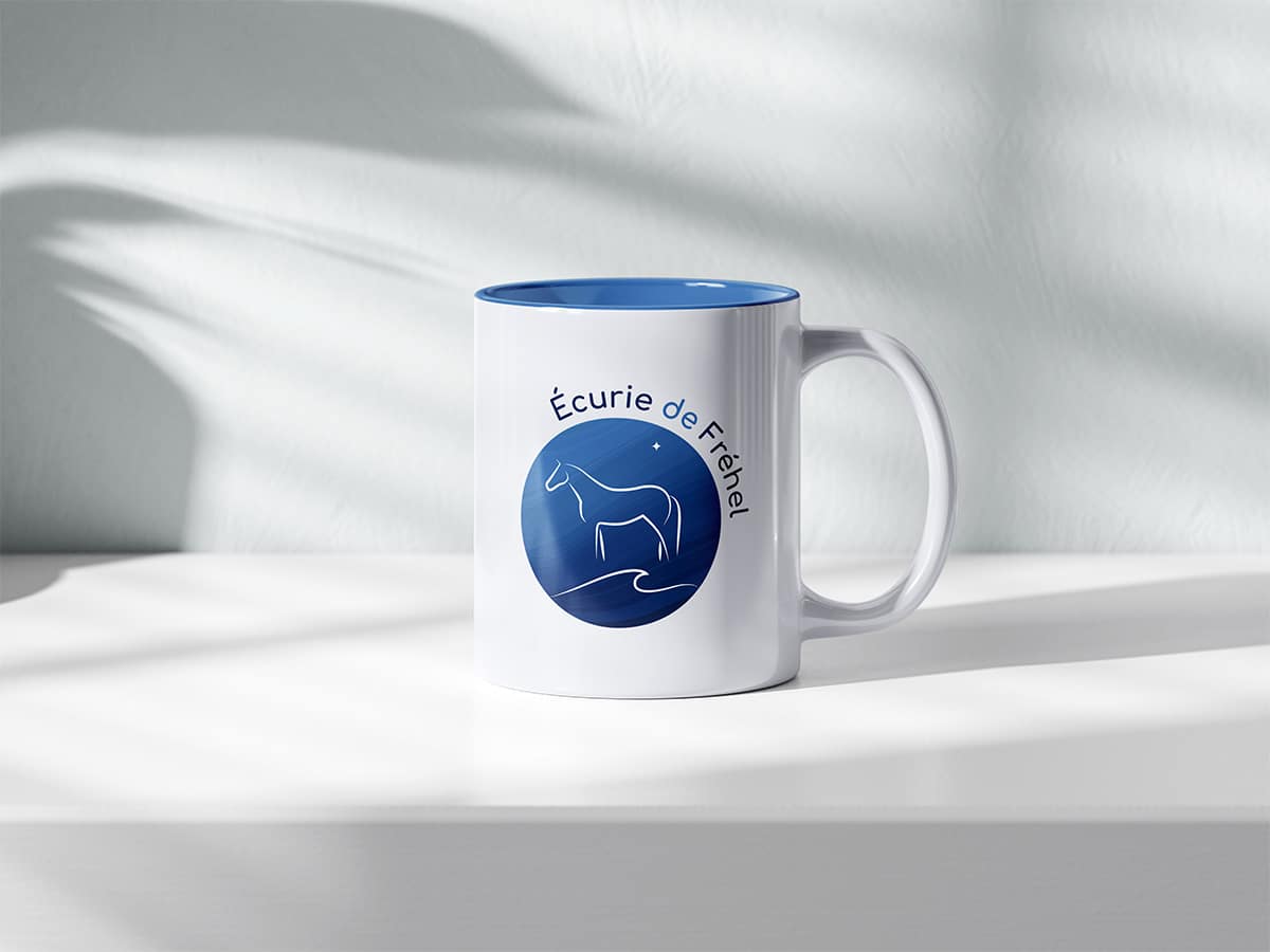 Maquette du logo de l'Ecurie de Fréhel, par Mathilde Vassallo pour Carton Graphique.