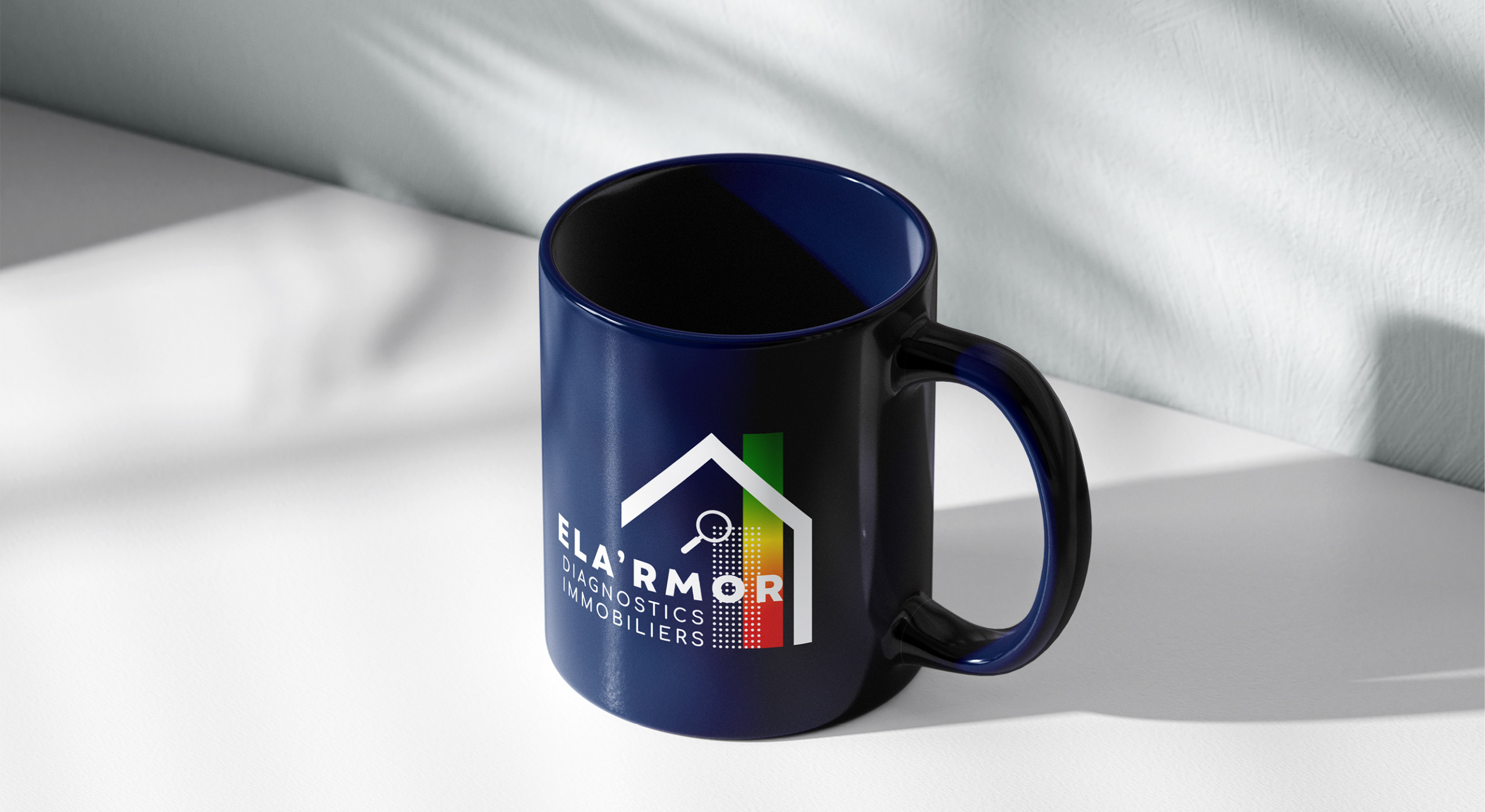 Maquette du logo Ela'rmor par Mathilde Vassallo pour Carton Graphique.