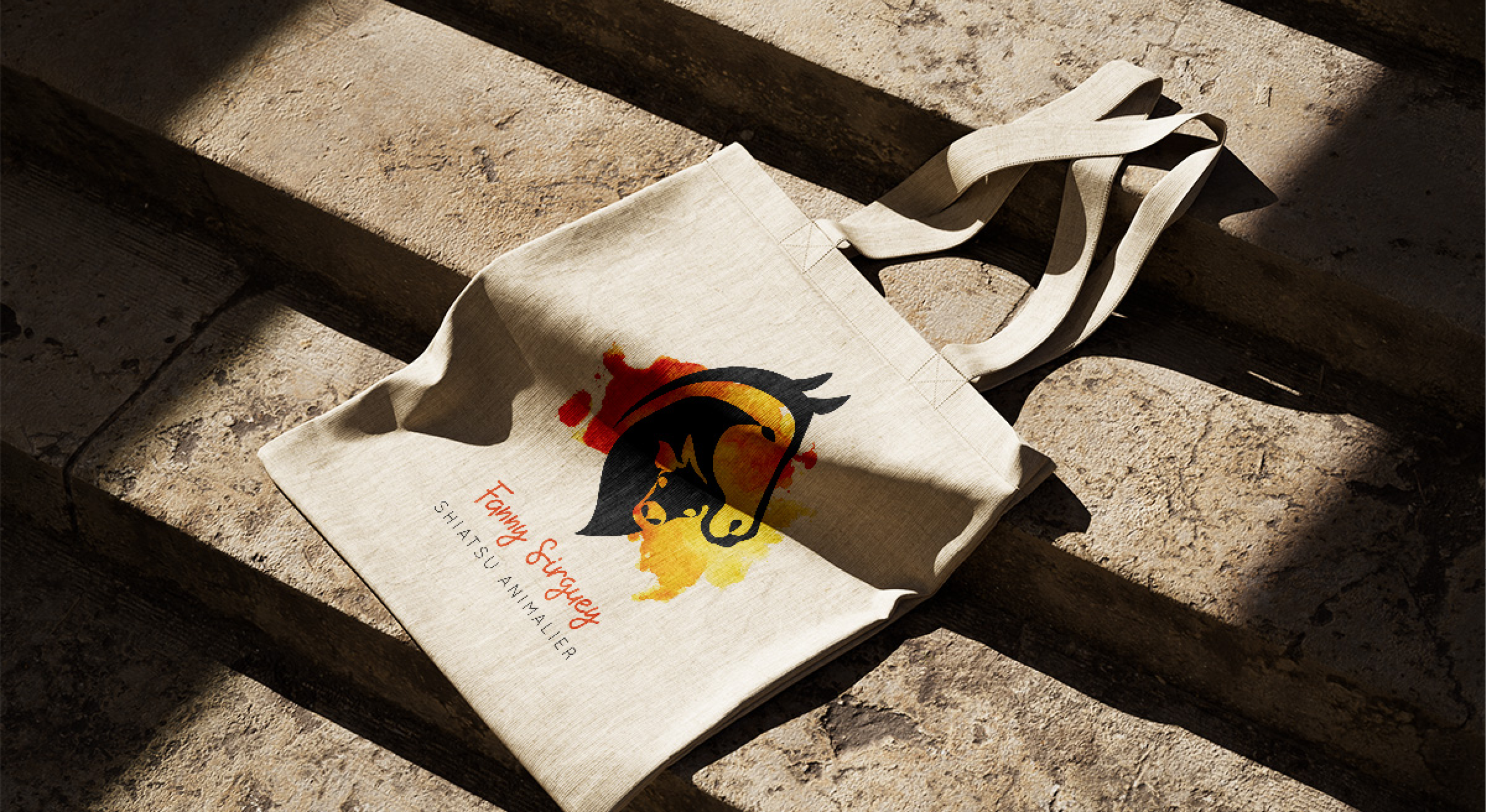 Maquette du logo de Fanny Sirguey, par Mathilde Vassallo pour Carton Graphique.