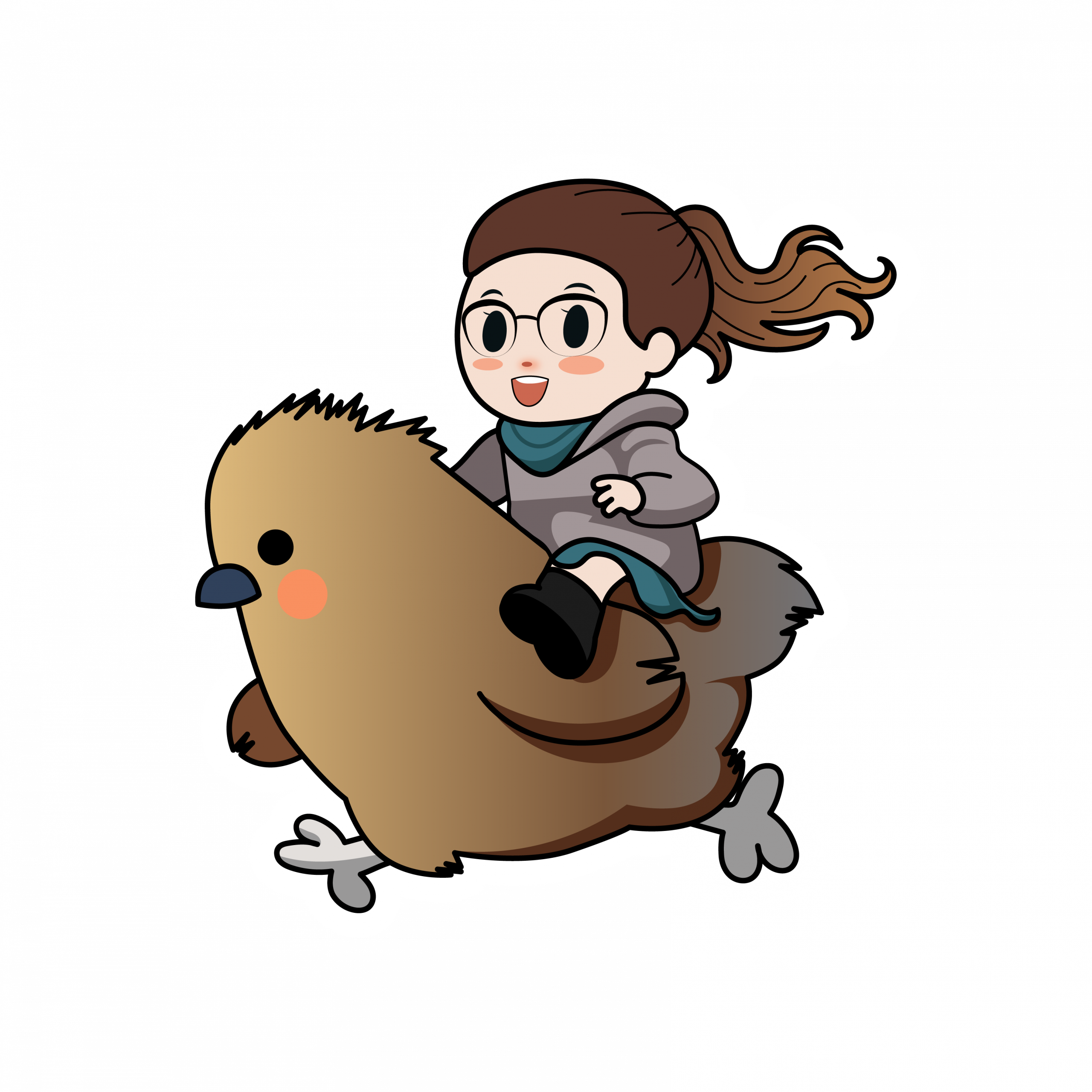 Illustration style chibi des activités de Floriane, par Mathilde Vassallo pour Carton Graphique.