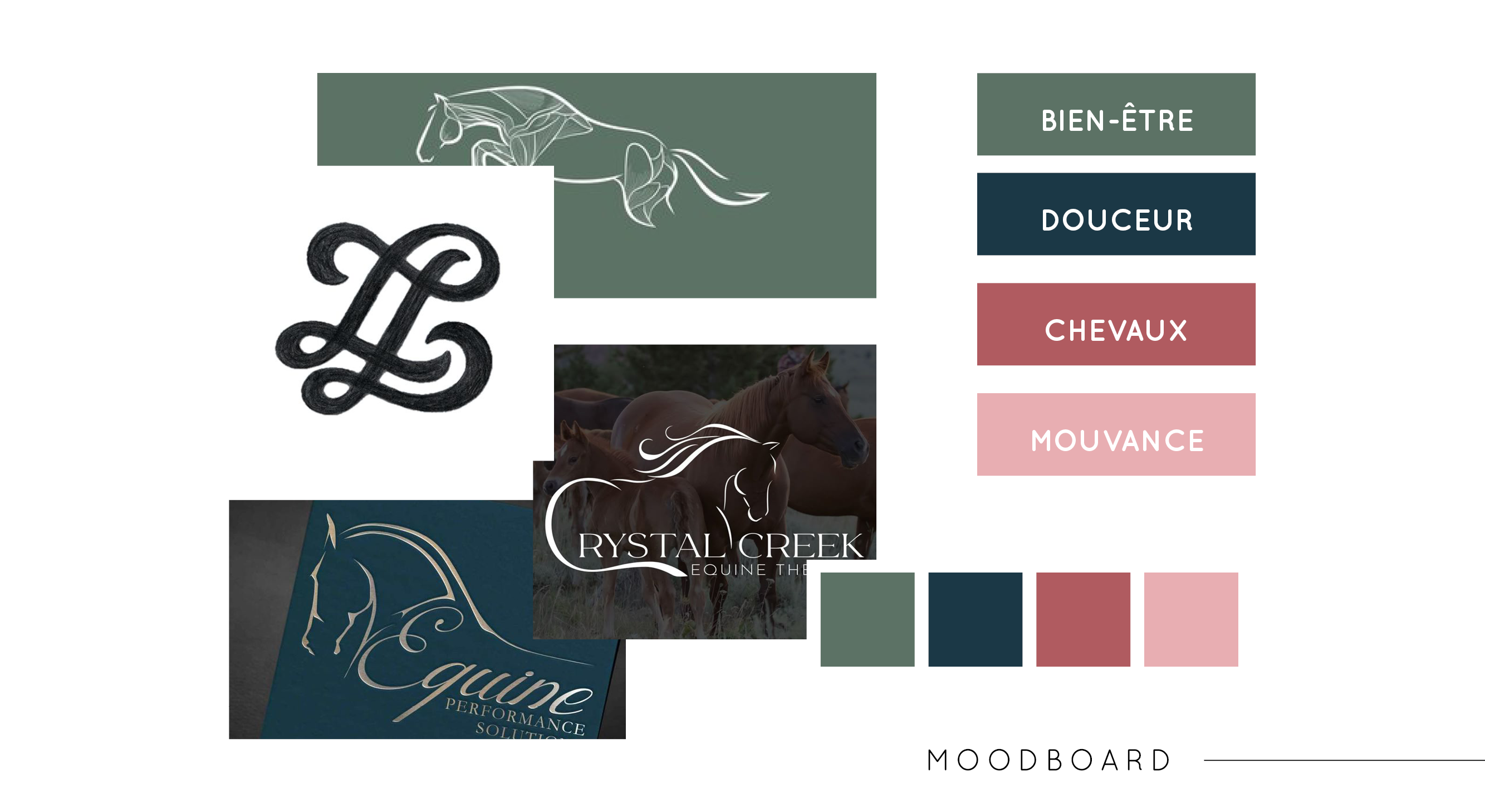 Moodboard de Horsewe'll, par Mathilde Vassallo pour Carton Graphique.