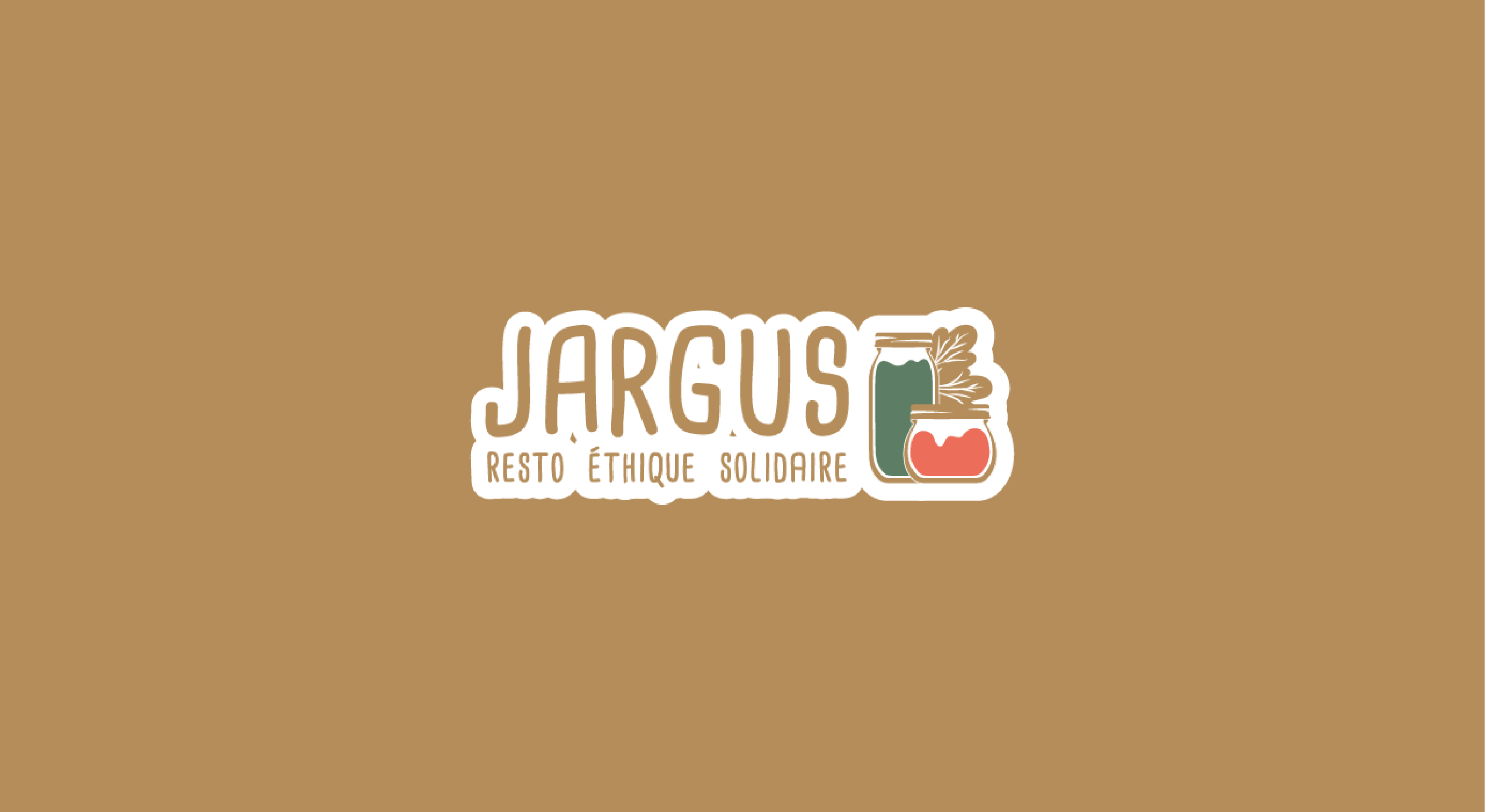 Logo horizontal du restaurant Jargus, par Mathilde Vassallo pour Carton Graphique.