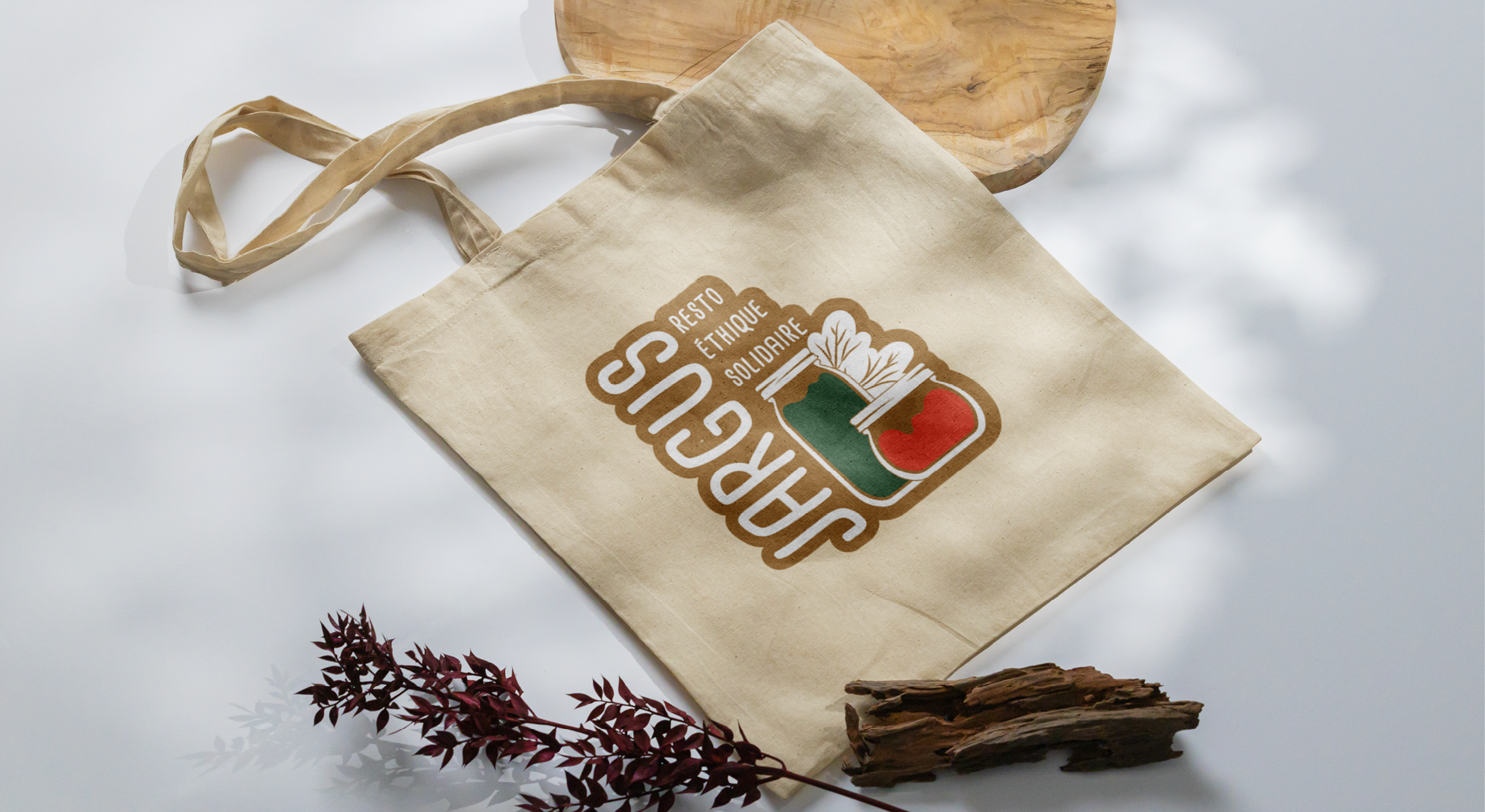 Mockup du restaurant Jargus, par Mathilde Vassallo pour Carton Graphique.