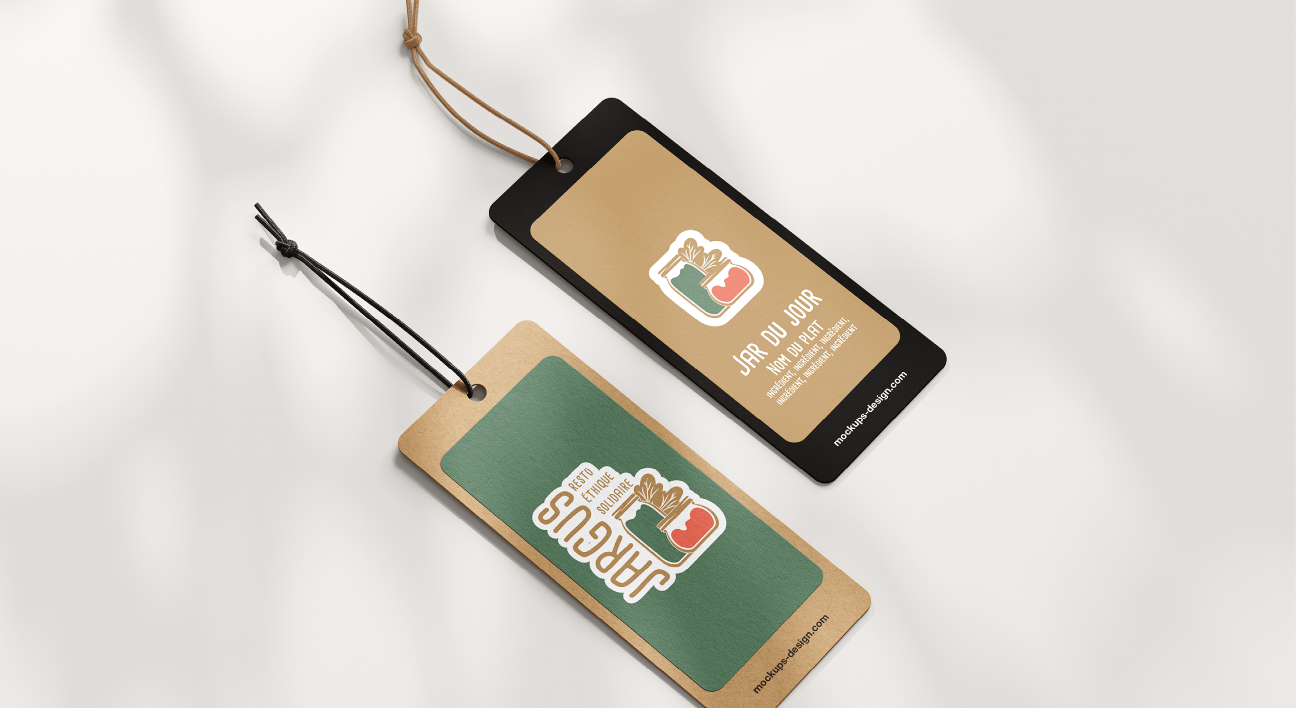 Mockup du restaurant Jargus, par Mathilde Vassallo pour Carton Graphique.