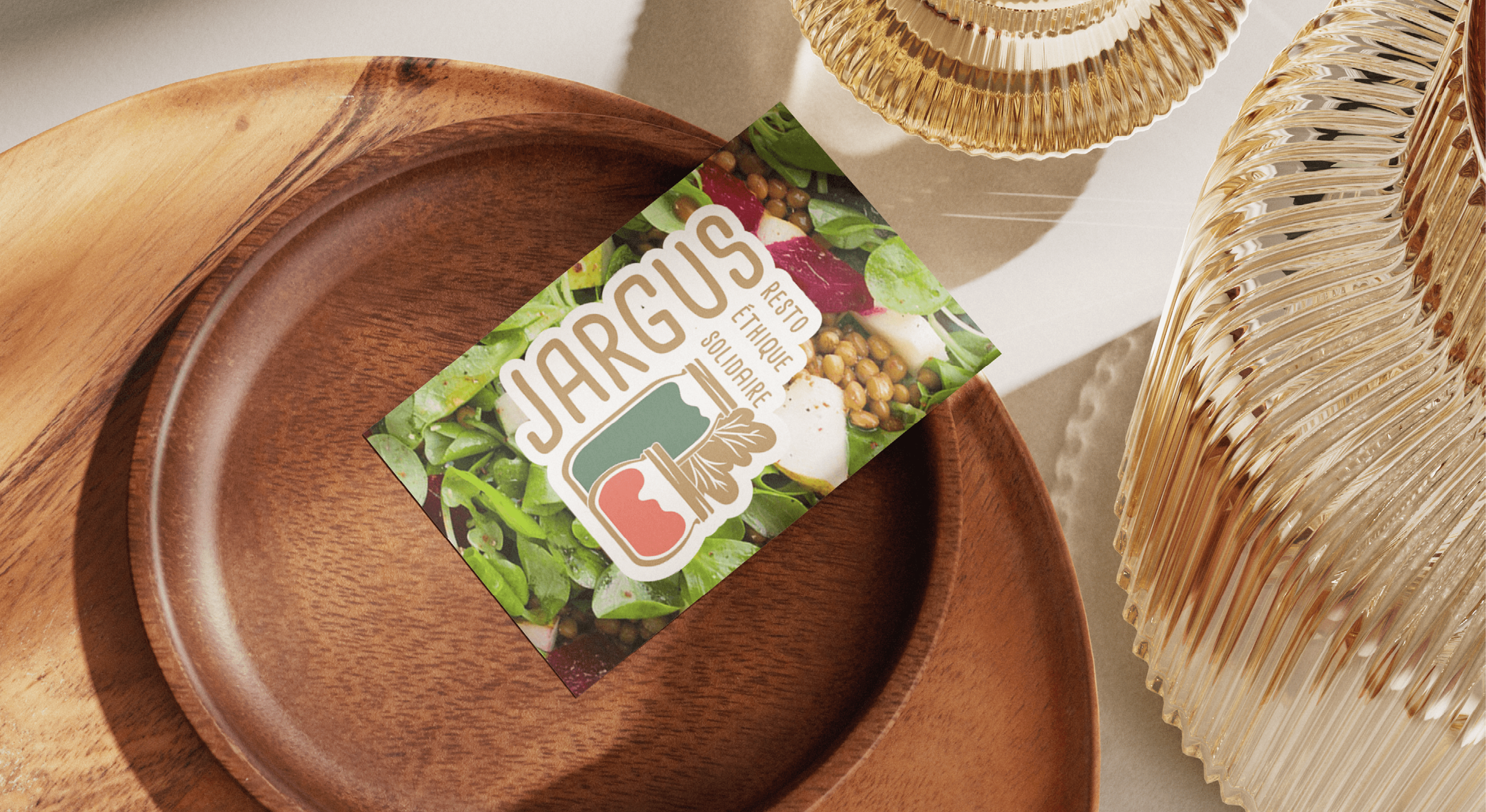 Mockup du restaurant Jargus, par Mathilde Vassallo pour Carton Graphique.