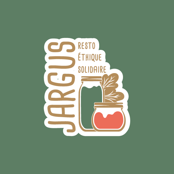 Logo principal du restaurant Jargus, par Mathilde Vassallo pour Carton Graphique.