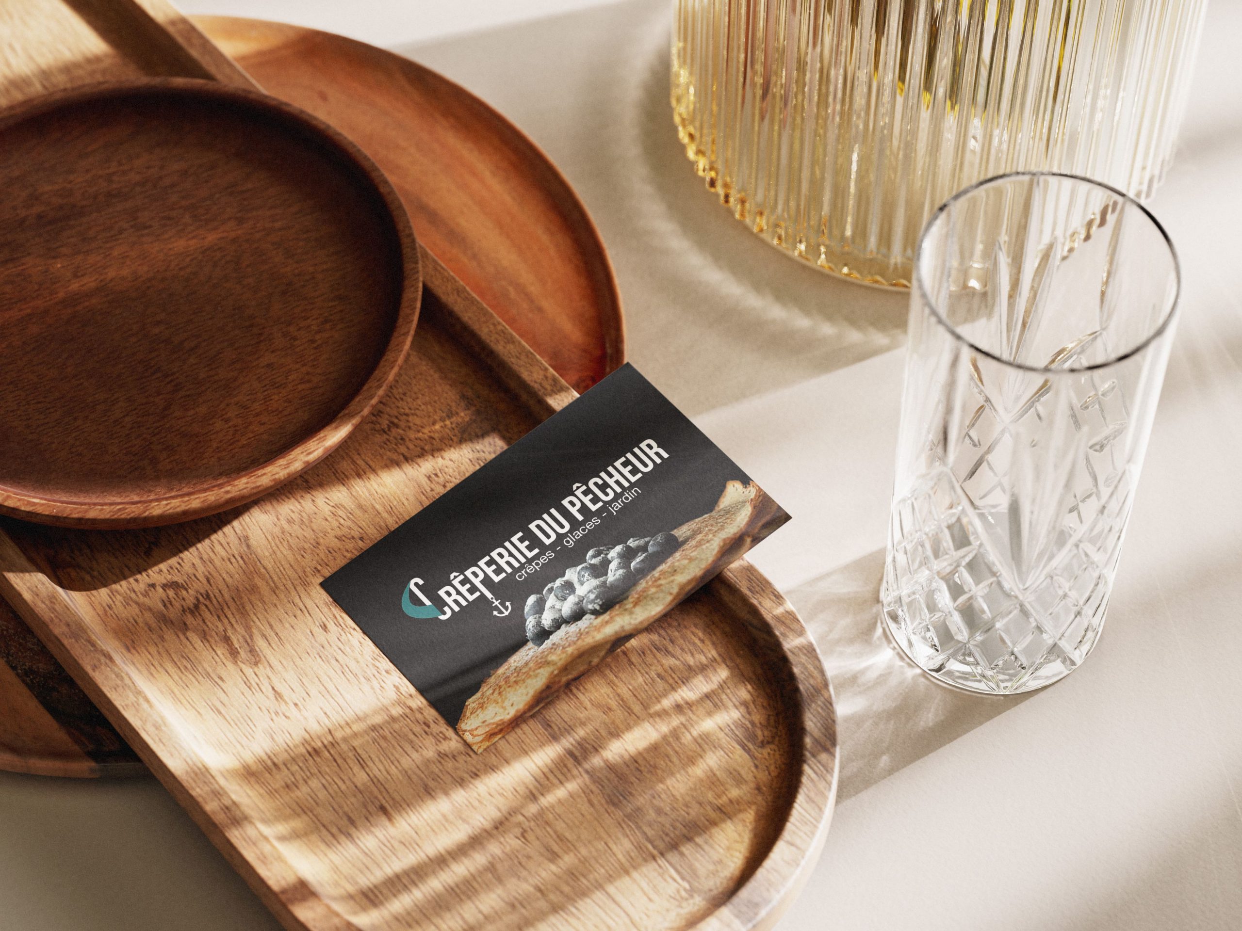 Maquette pour la Crêperie du Pêcheur à Erquy, par Mathilde Vassallo pour Carton Graphique.