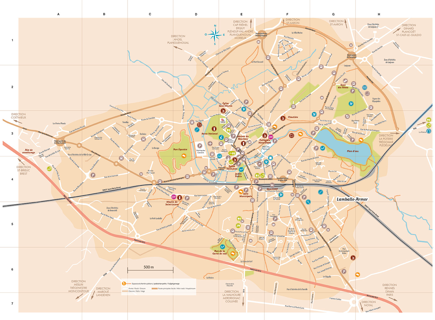 Carte de Lamballe-Armor, par Mathilde Vassallo.
