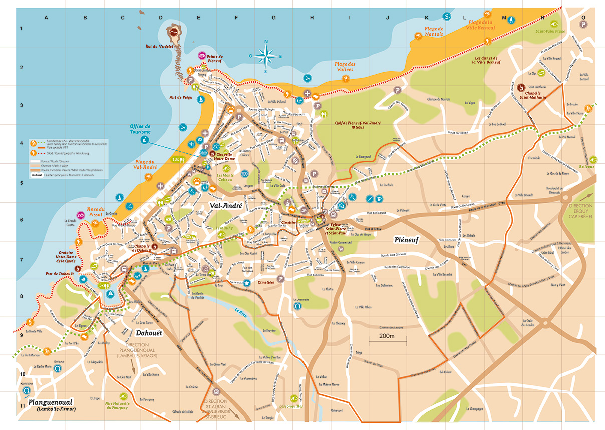 Carte de Pléneuf-Val-André, par Mathilde Vassallo.