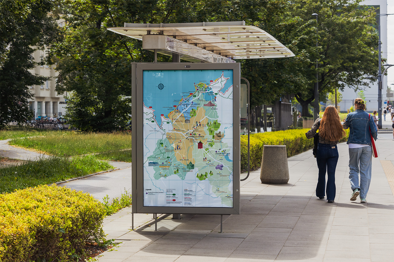 Maquette des cartes LTLM Tourisme, par Mathilde Vassallo.