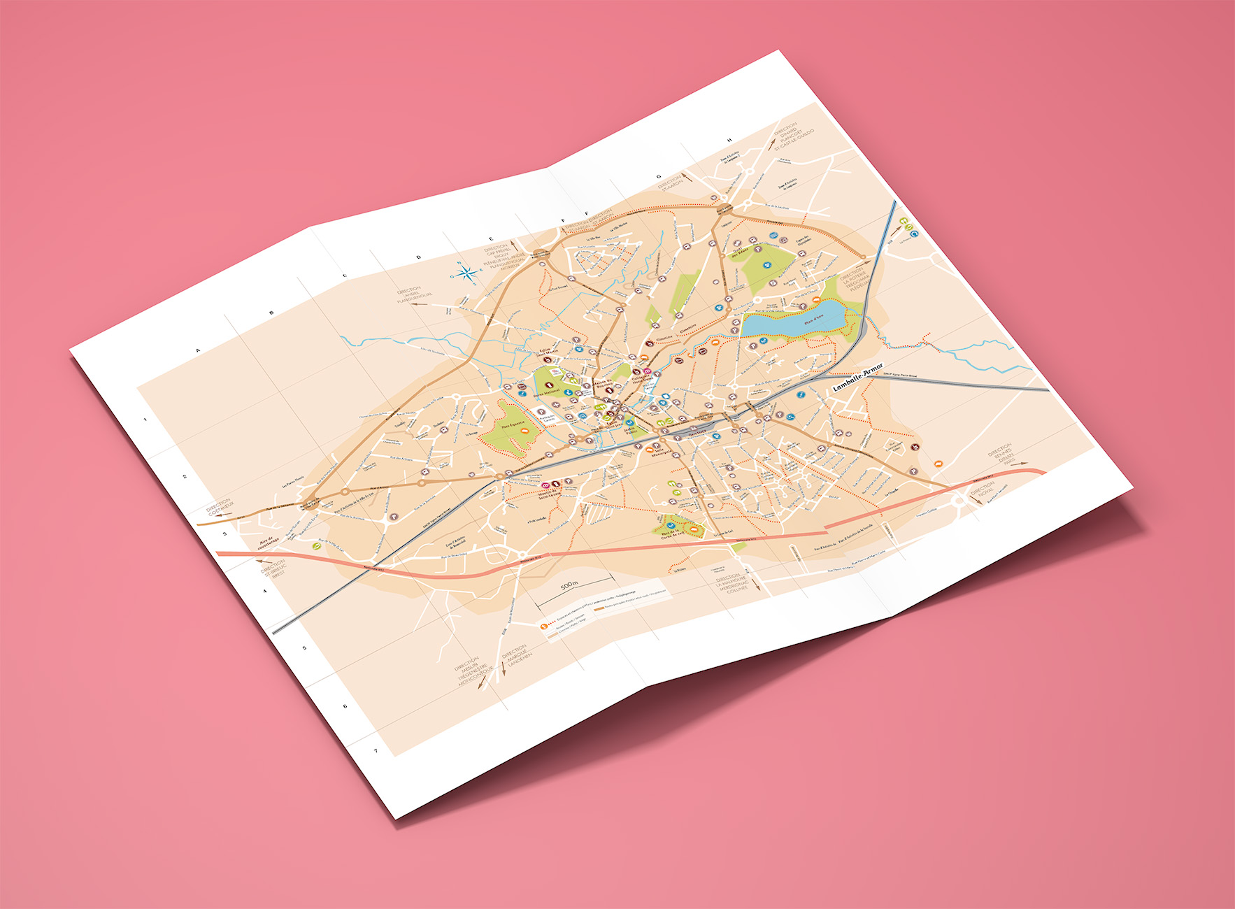 Maquette des cartes LTLM Tourisme, par Mathilde Vassallo.