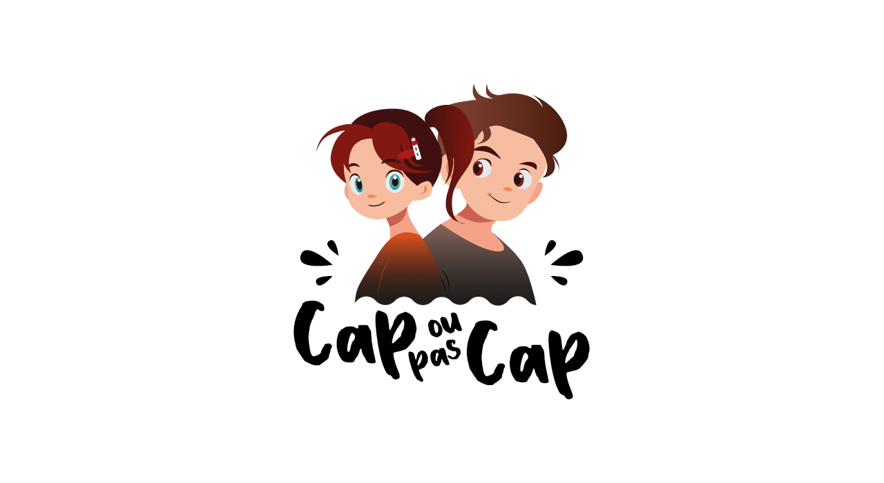Logo principal de Cap ou pas Cap (biscuiterie de la Crêperie du Pêcheur à Erquy) par Mathilde Vassallo pour Carton Graphique.